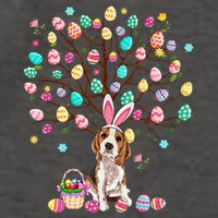 Easter Eggs Tree Beagle Dog Wearing Bunny Ear Vector Backpack