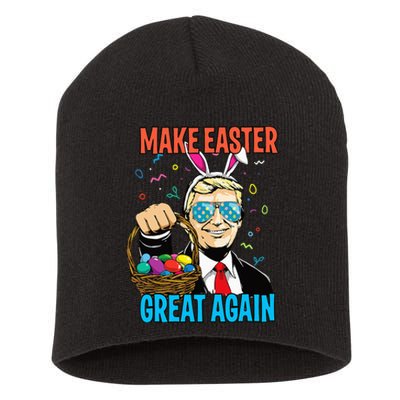 Easter Ears Trump Make Easter Great Again Egg Hunt Short Acrylic Beanie