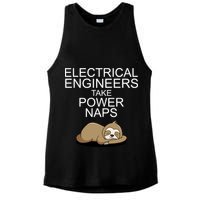 Electrical Engineers Take Power Naps Funny Sloth Ladies PosiCharge Tri-Blend Wicking Tank