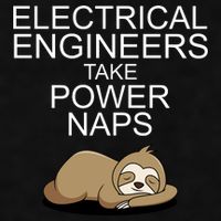 Electrical Engineers Take Power Naps Funny Sloth Ladies PosiCharge Tri-Blend Wicking Tank