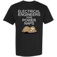 Electrical Engineers Take Power Naps Funny Sloth Garment-Dyed Heavyweight T-Shirt