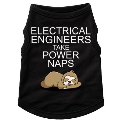Electrical Engineers Take Power Naps Funny Sloth Doggie Tank