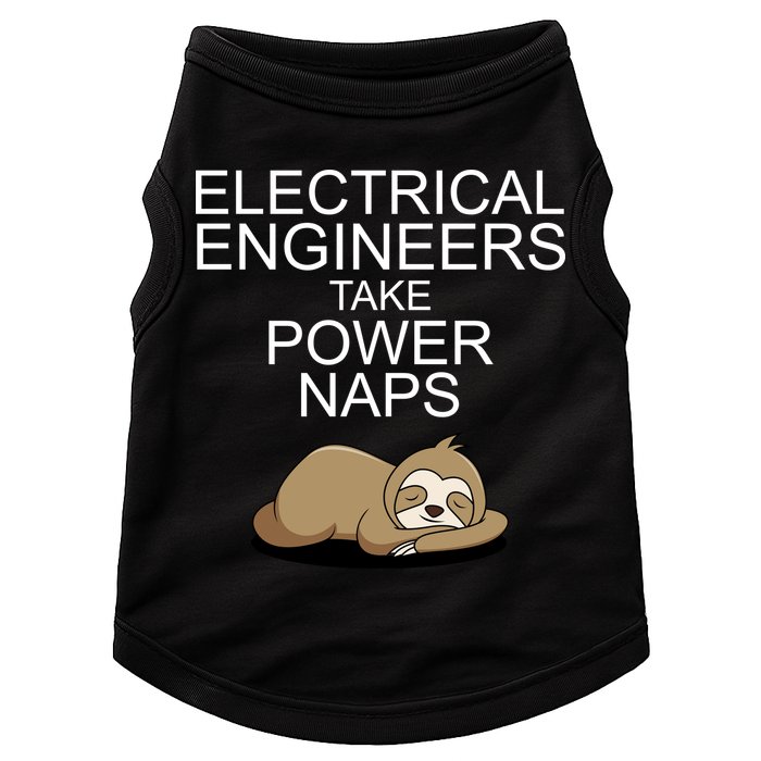 Electrical Engineers Take Power Naps Funny Sloth Doggie Tank