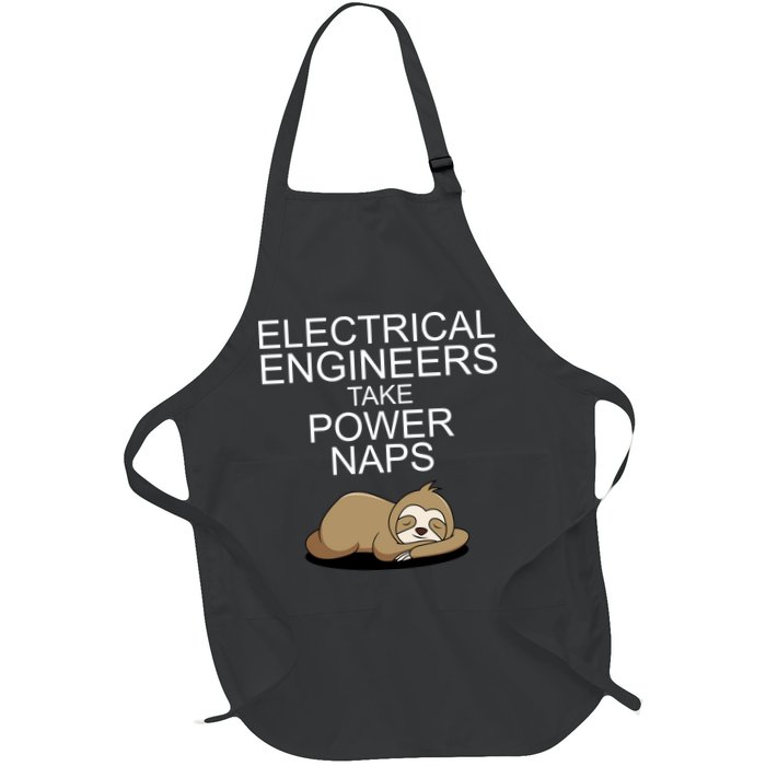 Electrical Engineers Take Power Naps Funny Sloth Apron