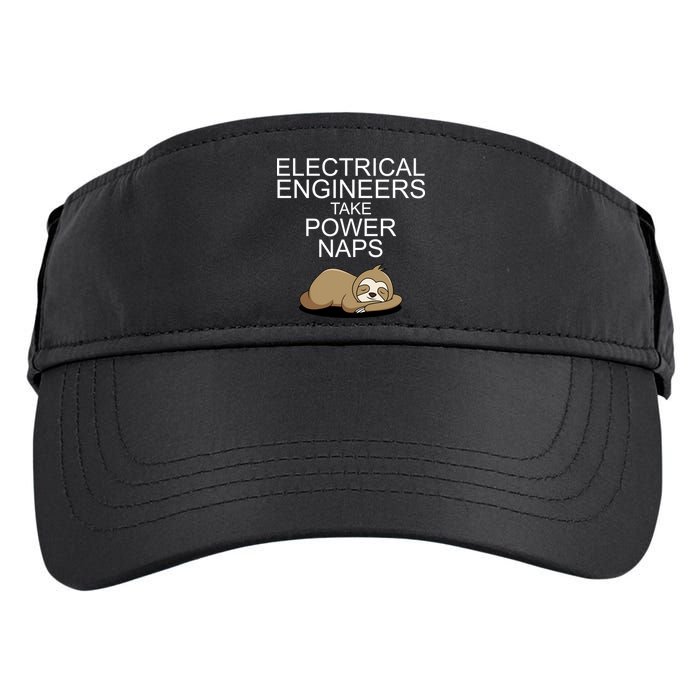 Electrical Engineers Take Power Naps Funny Sloth Adult Drive Performance Visor