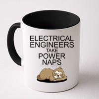 Electrical Engineers Take Power Naps Funny Sloth Mug