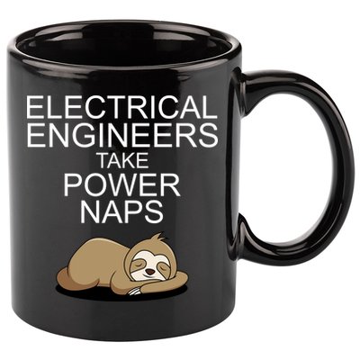 Electrical Engineers Take Power Naps Funny Sloth 11oz C Handle Ceramic Mug