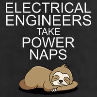 Electrical Engineers Take Power Naps Funny Sloth Knit Cap Winter Beanie