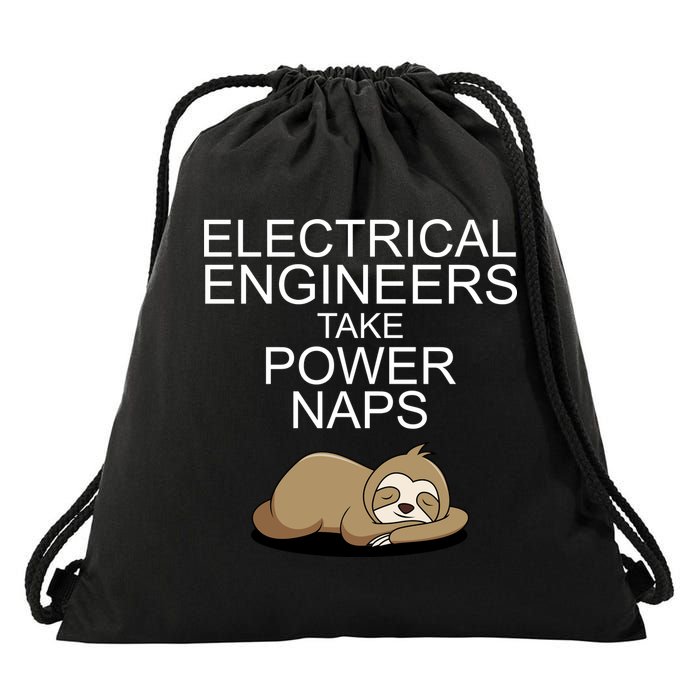 Electrical Engineers Take Power Naps Funny Sloth Drawstring Bag