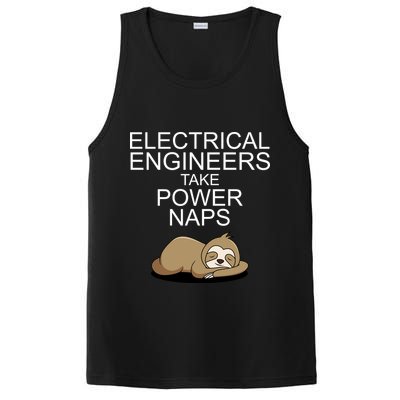 Electrical Engineers Take Power Naps Funny Sloth PosiCharge Competitor Tank