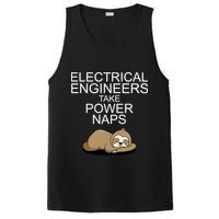 Electrical Engineers Take Power Naps Funny Sloth PosiCharge Competitor Tank