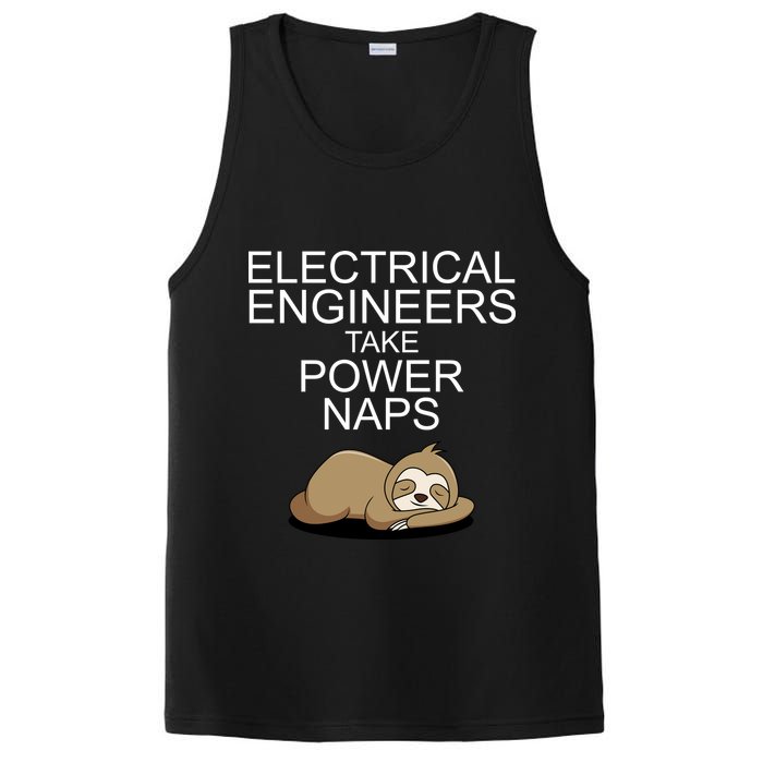 Electrical Engineers Take Power Naps Funny Sloth PosiCharge Competitor Tank