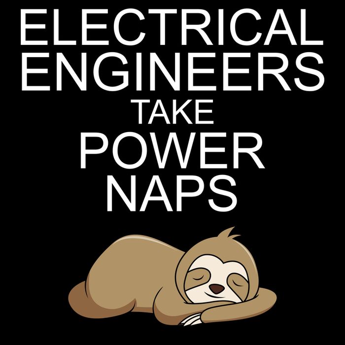 Electrical Engineers Take Power Naps Funny Sloth Toddler Hoodie