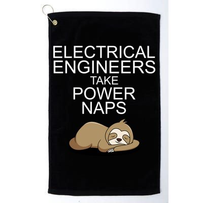 Electrical Engineers Take Power Naps Funny Sloth Golf Towel