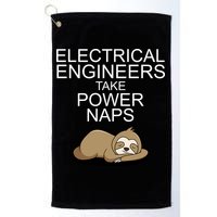 Electrical Engineers Take Power Naps Funny Sloth Golf Towel