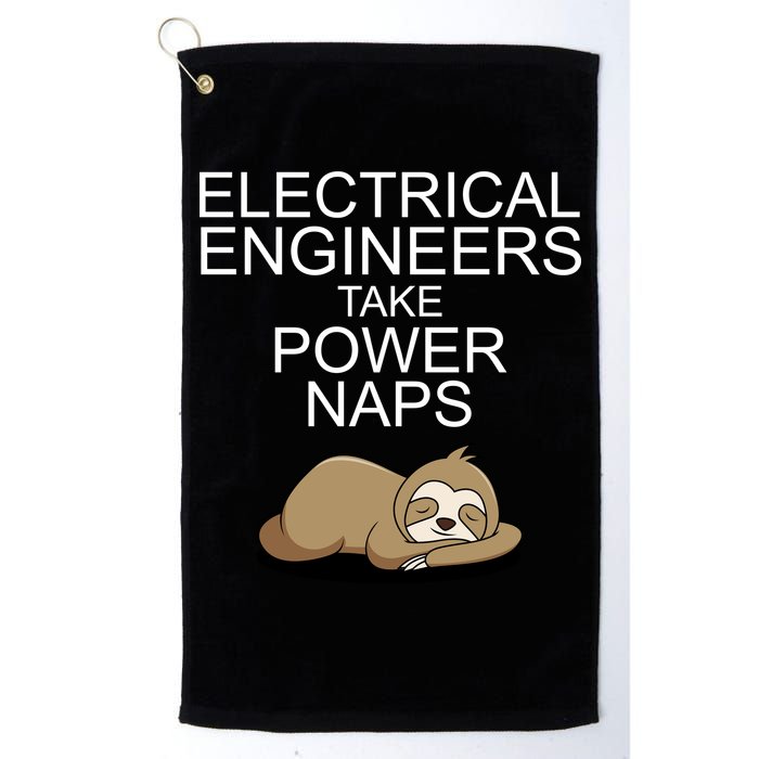 Electrical Engineers Take Power Naps Funny Sloth Golf Towel