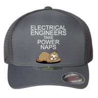 Electrical Engineers Take Power Naps Funny Sloth Flexfit Unipanel Trucker Cap