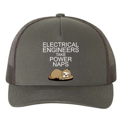 Electrical Engineers Take Power Naps Funny Sloth Yupoong Adult 5-Panel Trucker Hat