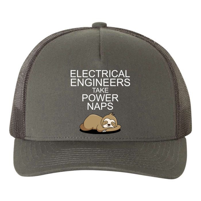 Electrical Engineers Take Power Naps Funny Sloth Yupoong Adult 5-Panel Trucker Hat