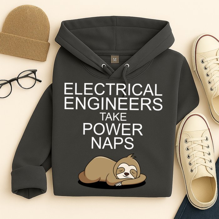 Electrical Engineers Take Power Naps Funny Sloth Hoodie