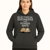 Electrical Engineers Take Power Naps Funny Sloth Hoodie