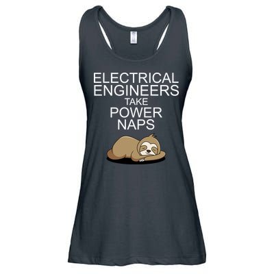 Electrical Engineers Take Power Naps Funny Sloth Ladies Essential Flowy Tank