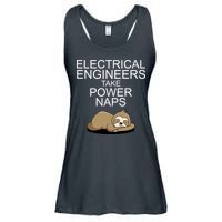 Electrical Engineers Take Power Naps Funny Sloth Ladies Essential Flowy Tank