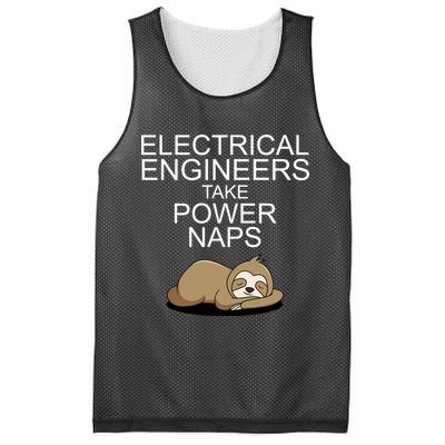 Electrical Engineers Take Power Naps Funny Sloth Mesh Reversible Basketball Jersey Tank