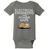 Electrical Engineers Take Power Naps Funny Sloth Baby Bodysuit