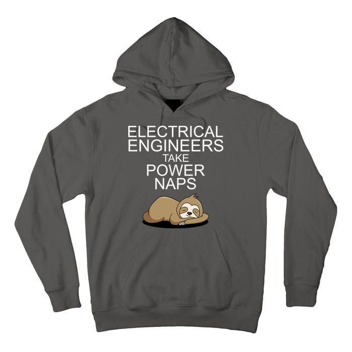 Electrical Engineers Take Power Naps Funny Sloth Tall Hoodie