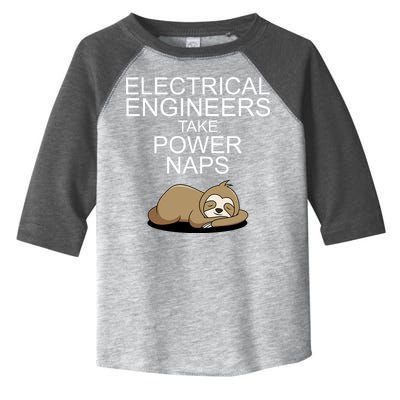 Electrical Engineers Take Power Naps Funny Sloth Toddler Fine Jersey T-Shirt