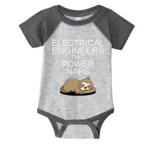 Electrical Engineers Take Power Naps Funny Sloth Infant Baby Jersey Bodysuit