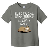Electrical Engineers Take Power Naps Funny Sloth Toddler T-Shirt