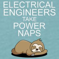Electrical Engineers Take Power Naps Funny Sloth Sueded Cloud Jersey T-Shirt
