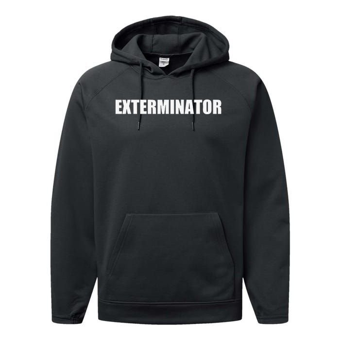 Exterminator Employees Uniform Work Performance Fleece Hoodie