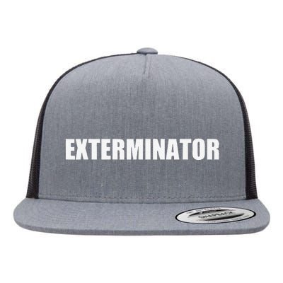 Exterminator Employees Uniform Work Flat Bill Trucker Hat