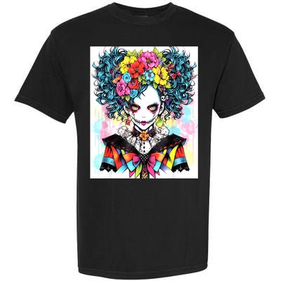 Elegant Edge: Vibrant Rebellious Design With Floral Accents Garment-Dyed Heavyweight T-Shirt