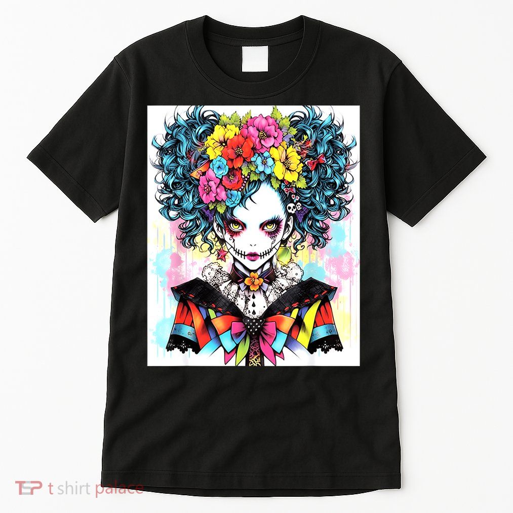 Elegant Edge: Vibrant Rebellious Design With Floral Accents Tall T-Shirt