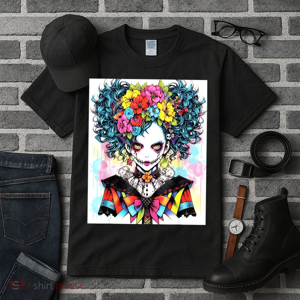 Elegant Edge: Vibrant Rebellious Design With Floral Accents Tall T-Shirt