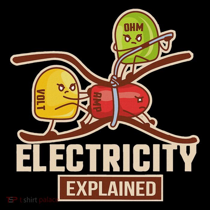 Electricians Electronics Voltage Current Resistance T-Shirt