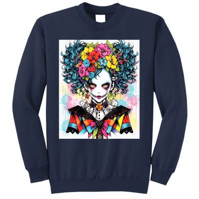 Elegant Edge: Vibrant Rebellious Design With Floral Accents Sweatshirt