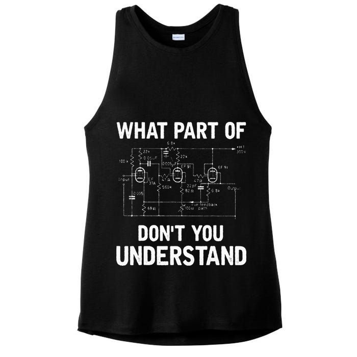 Electrical Engineer What Part Of Dont You Understand Gift Ladies PosiCharge Tri-Blend Wicking Tank