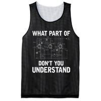 Electrical Engineer What Part Of Dont You Understand Gift Mesh Reversible Basketball Jersey Tank