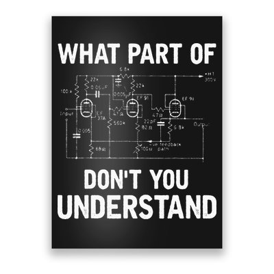Electrical Engineer What Part Of Dont You Understand Gift Poster