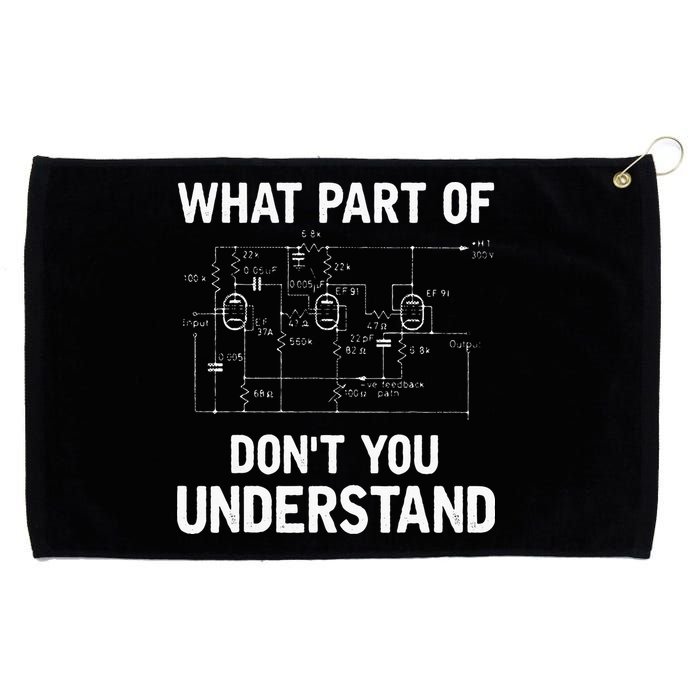 Electrical Engineer What Part Of Dont You Understand Gift Grommeted Golf Towel
