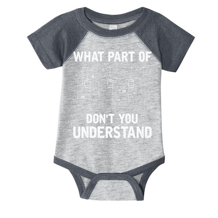 Electrical Engineer What Part Of Dont You Understand Gift Infant Baby Jersey Bodysuit