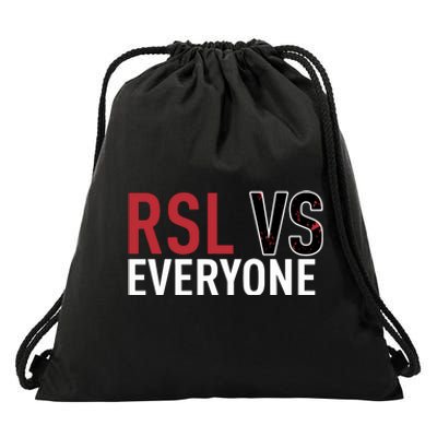 Emeka Eneli Wearing Rsl Vs Everyone Drawstring Bag