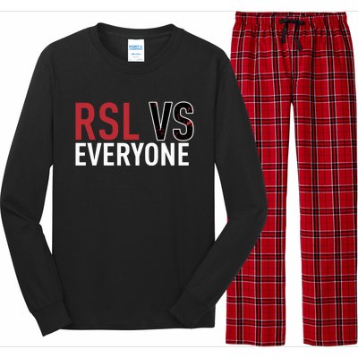 Emeka Eneli Wearing Rsl Vs Everyone Long Sleeve Pajama Set