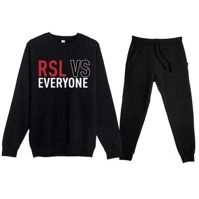 Emeka Eneli Wearing Rsl Vs Everyone Premium Crewneck Sweatsuit Set