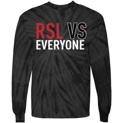 Emeka Eneli Wearing Rsl Vs Everyone Tie-Dye Long Sleeve Shirt